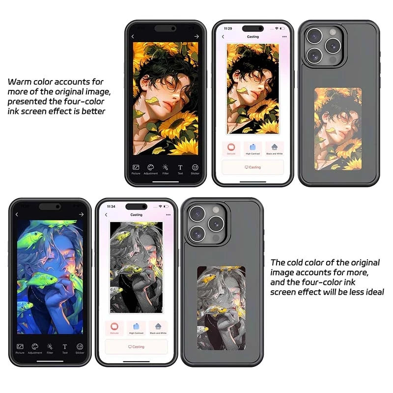 Coque IPHONE avec écran personnalisable